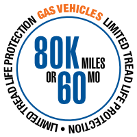 gas vehicles limited tread life protection badge