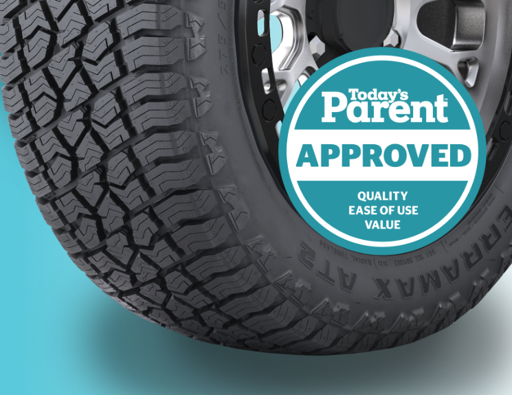 Sailun TERRAMAX AT2 with Today's Parent Approved badge