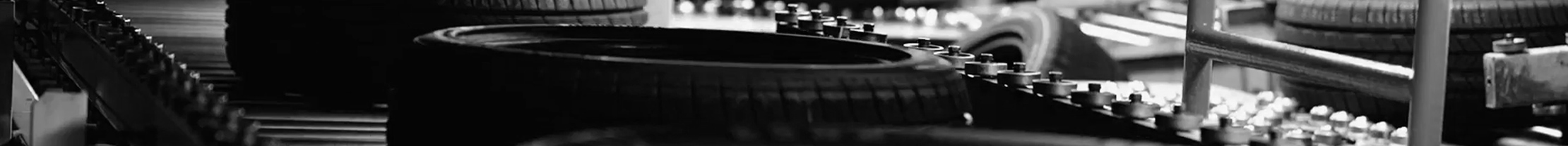 tires on conveyor belt